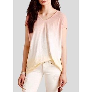 Anthropologie Left of Center Ombré Cotton Sleeveless Tunic